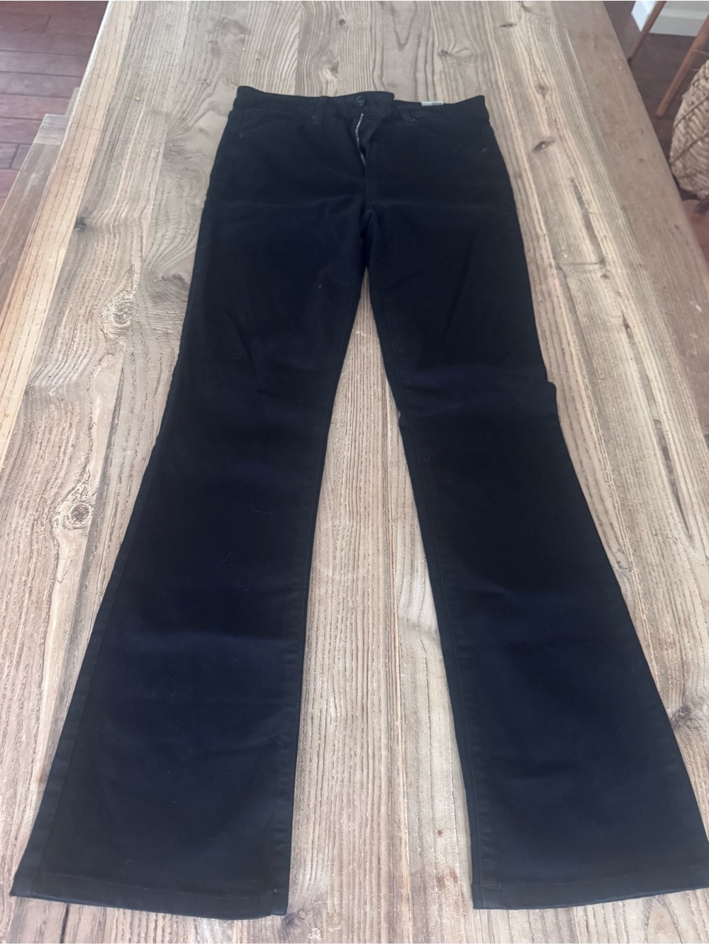PAIGE Black Straight-Leg Jeans